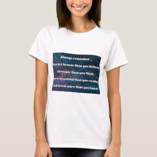 Camiseta Cita de Empath Bravery Positive Animation