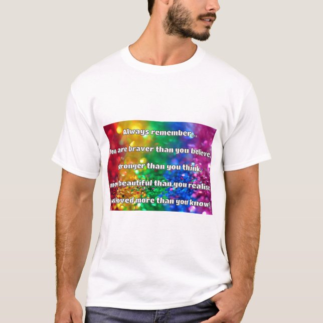 Camiseta Cita de Empath Bravery Positive Animation (Anverso)