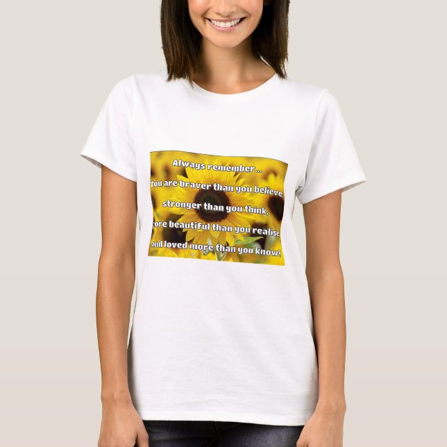 Camiseta Cita de Empath Bravery Positive Animation (Anverso)