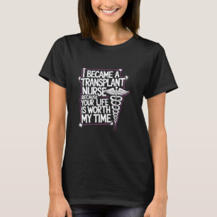 Camiseta Cita de enfermería de trasplante de corazón para B