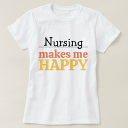 Camiseta Cita de enfermería me hace feliz Color moderno vib