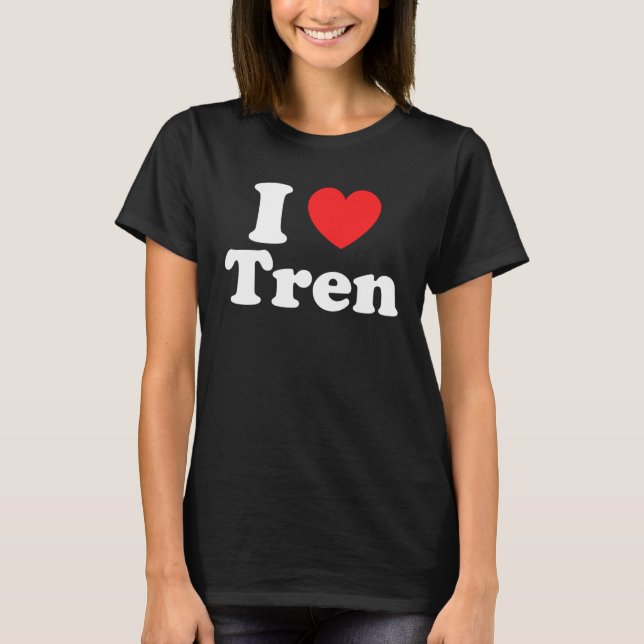 Camiseta Cita de entrenamiento me encanta Tren I Heart Tren (Anverso)
