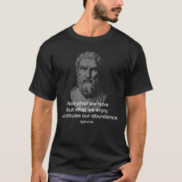 Camiseta Cita de Epicuro