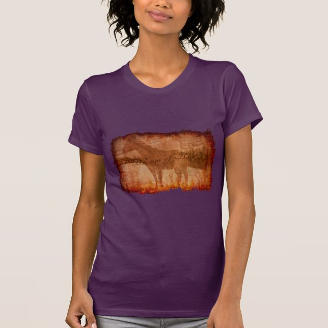 Camiseta Cita de Equine Art y "Sueño de caballos" (Anverso)