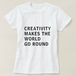 Camiseta Cita de eslogan creativo para tipografía negra