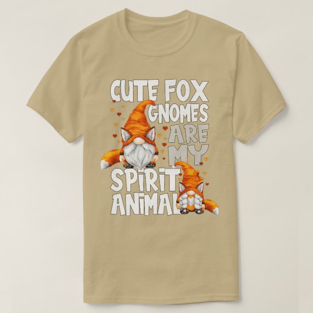 Camiseta Cita De Espíritu Animal Para Los Amantes De Gnome  (Diseño del anverso)
