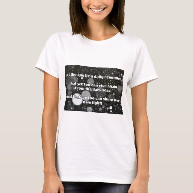 Camiseta Cita de estímulo positiva de Empath Shine (Anverso)