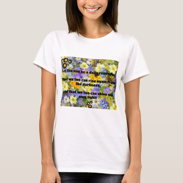 Camiseta Cita de estímulo positiva de Empath Shine (Anverso)