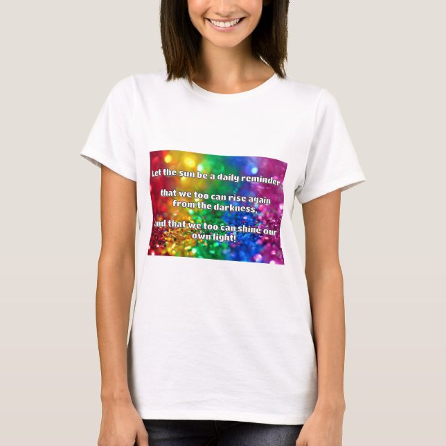 Camiseta Cita de estímulo positiva de Empath Shine (Anverso)