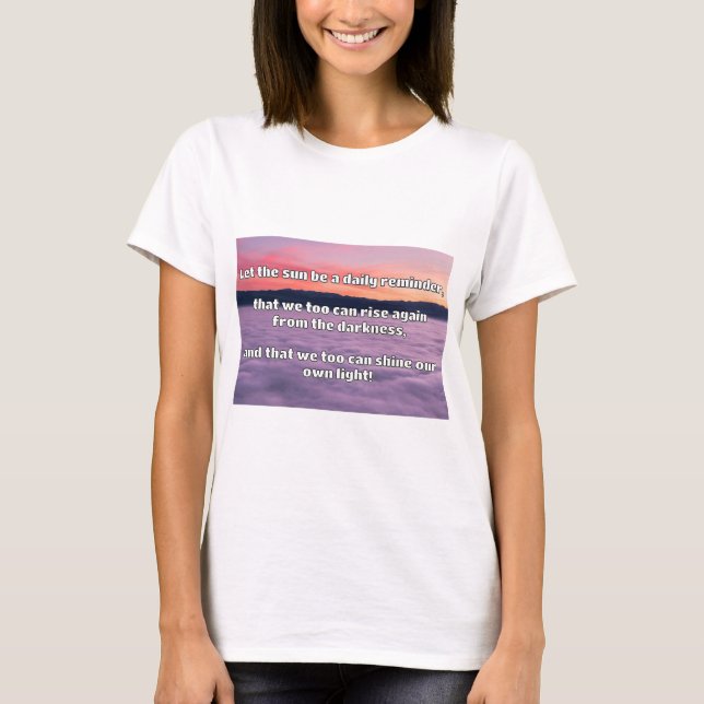Camiseta Cita de estímulo positiva de Empath Shine (Anverso)