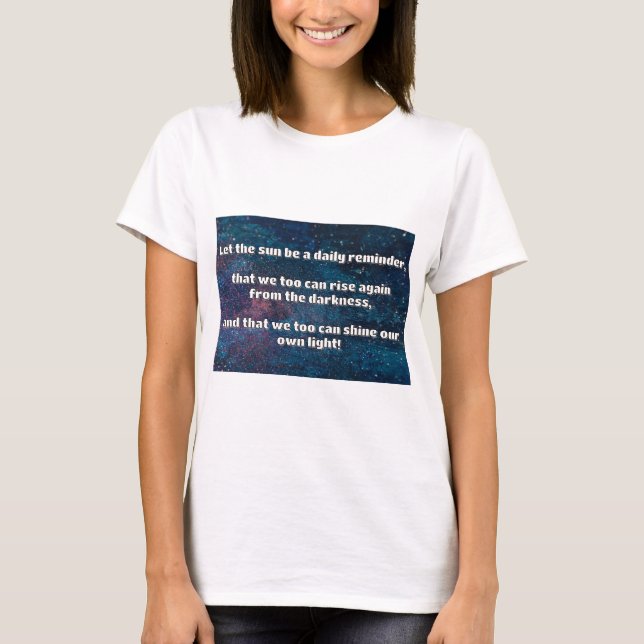 Camiseta Cita de estímulo positiva de Empath Shine (Anverso)
