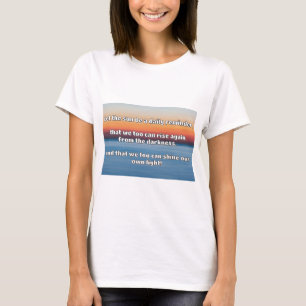 Camiseta Cita de estímulo positiva de Empath Shine