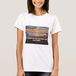 Camiseta Cita de estímulo positiva de Empath Shine
