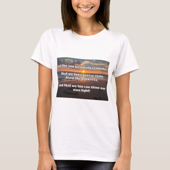 Camiseta Cita de estímulo positiva de Empath Shine (Anverso)