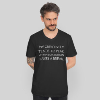 Camiseta Cita de Excusa de Escape de Supervisión Graciosa