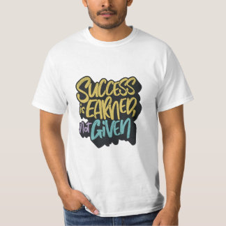 Camiseta Cita de éxito motivacional