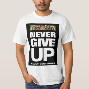 Camiseta Cita de Éxito Nunca te Rindas Nunca te Entregues
