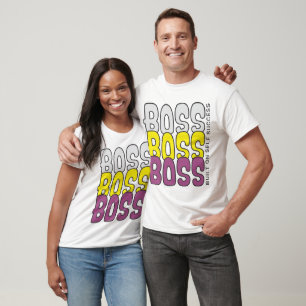 Camiseta Cita de Éxito Personal Jefe Jefe Jefe