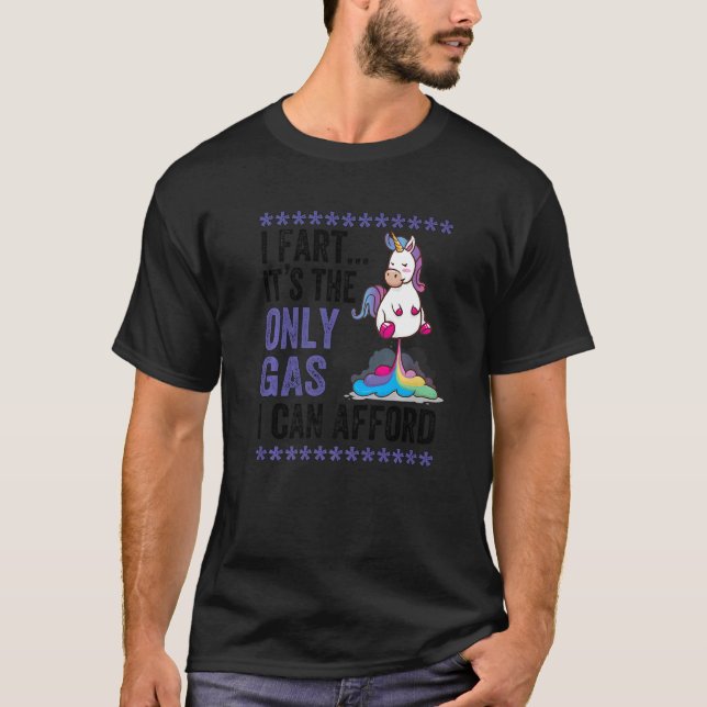 Camiseta Cita De Fart Para Hombres Sarcástico Unicornio Alt (Anverso)