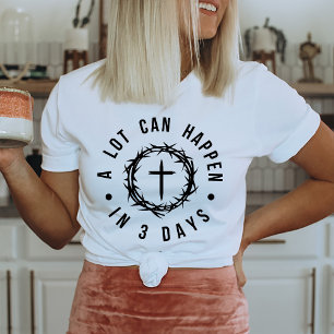 Camiseta Cita de fe cristiana religiosa de Pascua