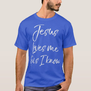 Camiseta Cita de fe lónica de himno cristiano que Jesús me 