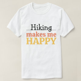 Camiseta Cita de Felicidad al Caminar Vibrante Naturaleza M