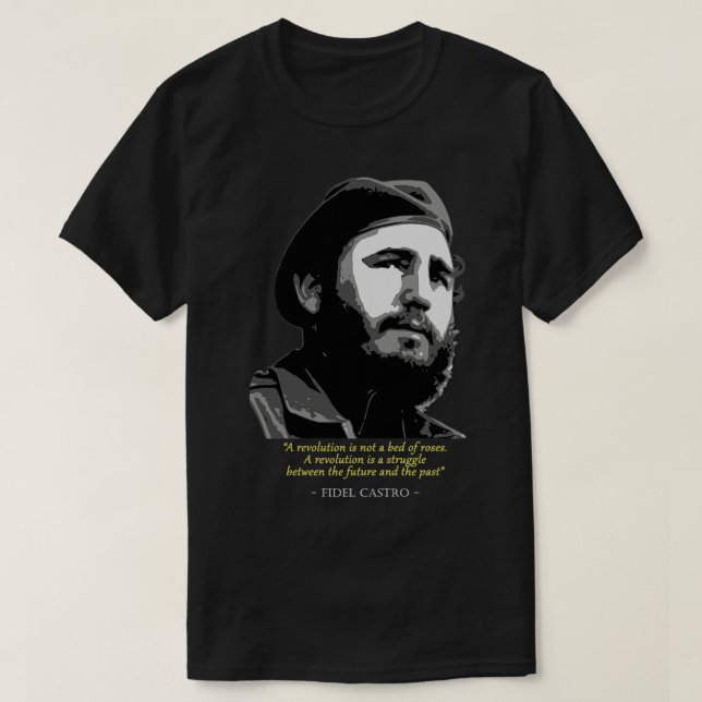 Camiseta Cita de Fidel Castro (Diseño del anverso)