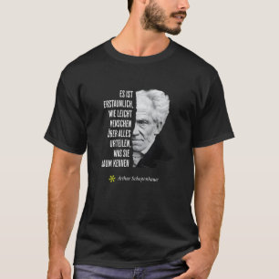 Camiseta Cita de filosofía de Arthur Schopenhauer Cumpleaño