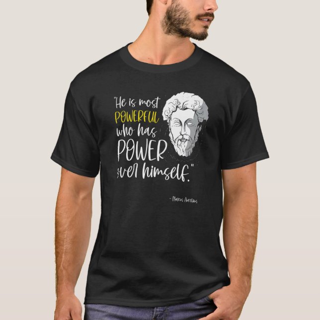 Camiseta Cita de filosofía del estoicismo marcus aurelius (Anverso)