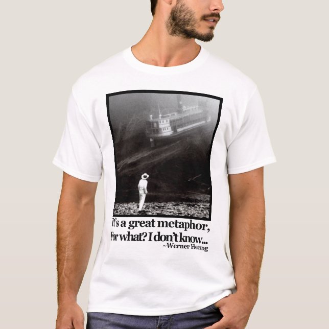 Camiseta Cita de Fitzcarraldo Werner Herzog (Anverso)