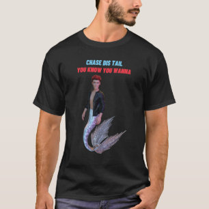 Camiseta Cita De Flirty Con Merman En Chaqueta De Cuero