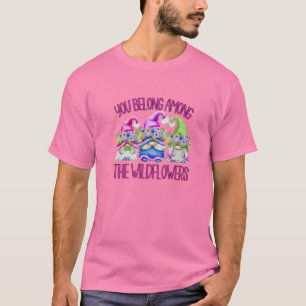 Camiseta Cita De Flor Silvestre Rosa Para Hippies Flor Flor