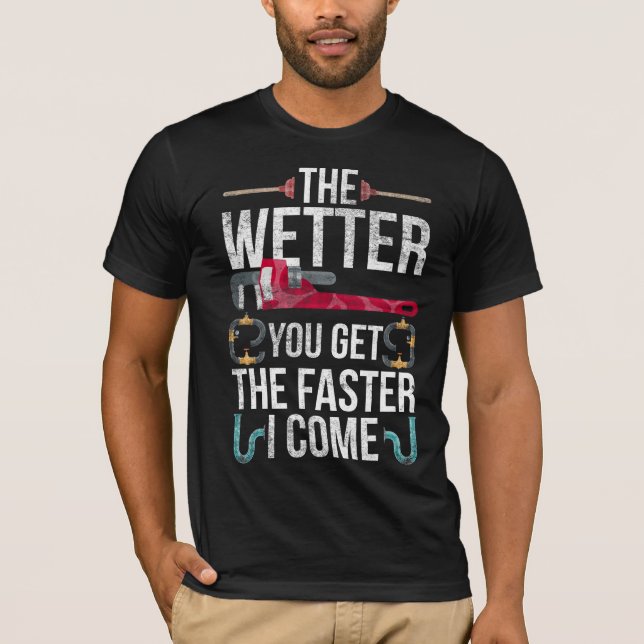 Camiseta Cita de fontanería traviesa y fontanería para padr (Anverso)