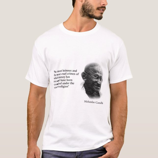 Camiseta Cita de Gandhi (Anverso)