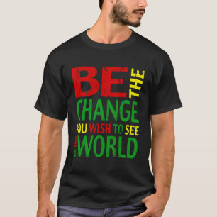 Camiseta Cita De Gandhi Sobre El Cambio