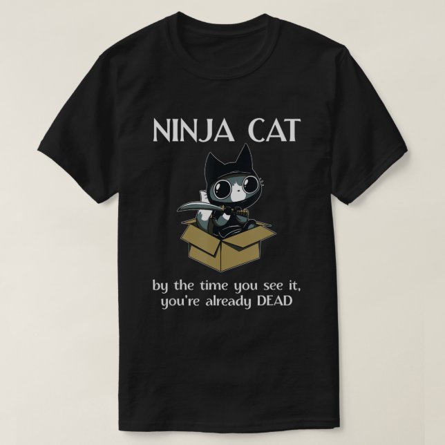 Camiseta Cita de Gato de Gato de Ninja Cuesta.png (Diseño del anverso)