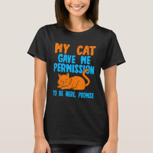 Camiseta Cita de gato Divertida frase de dueño de gato grac