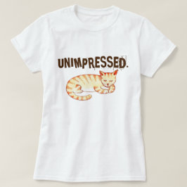 Camiseta Cita de gato divertida "no impresionada"
