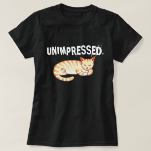 Camiseta Cita de gato divertida "no impresionada"