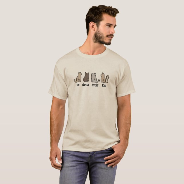 Camiseta cita de gato divertido (Anverso completo)