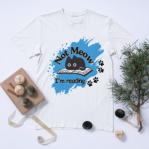Camiseta Cita de gatos de lectura divertida - No diseño baj