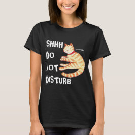Camiseta Cita de gatos "No molestar" divertida