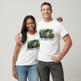 Camiseta Cita de gatos y personas raras