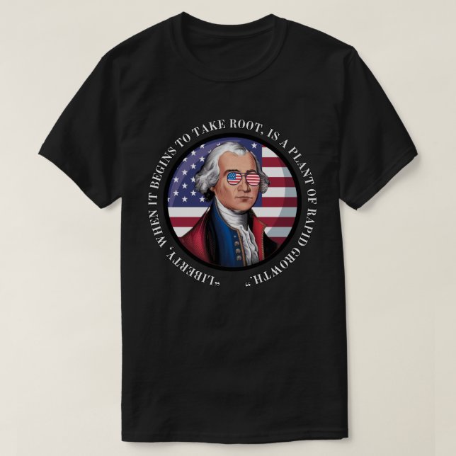 Camiseta Cita de George Washington (Diseño del anverso)