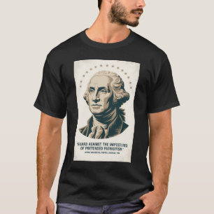 Camiseta Cita de George Washington Arte Presidente American