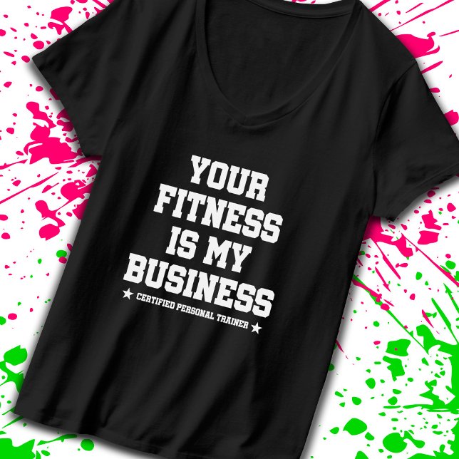 Camiseta Cita de gimnasio de entrenador personal certificad (Showcase your commitment to your clients' health journeys with this fitness slogan. -Teemixer)