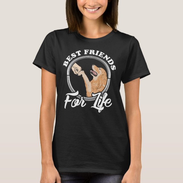 Camiseta Cita de Golden Retriever para los mejores amigos d (Anverso)