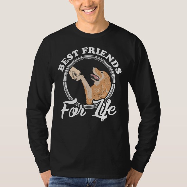 Camiseta Cita de Golden Retriever para los mejores amigos d (Anverso)