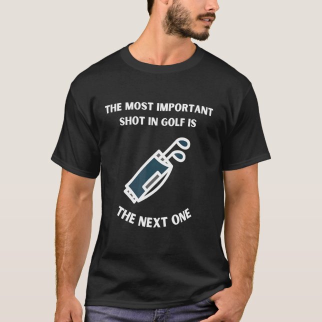 Camiseta Cita de golf Diseño Hoyo Putter Games Golf Bag De (Anverso)