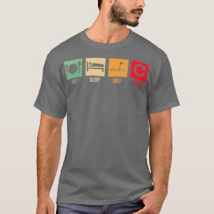 Camiseta cita de golf divertida comer golf